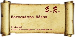 Bornemisza Rózsa névjegykártya